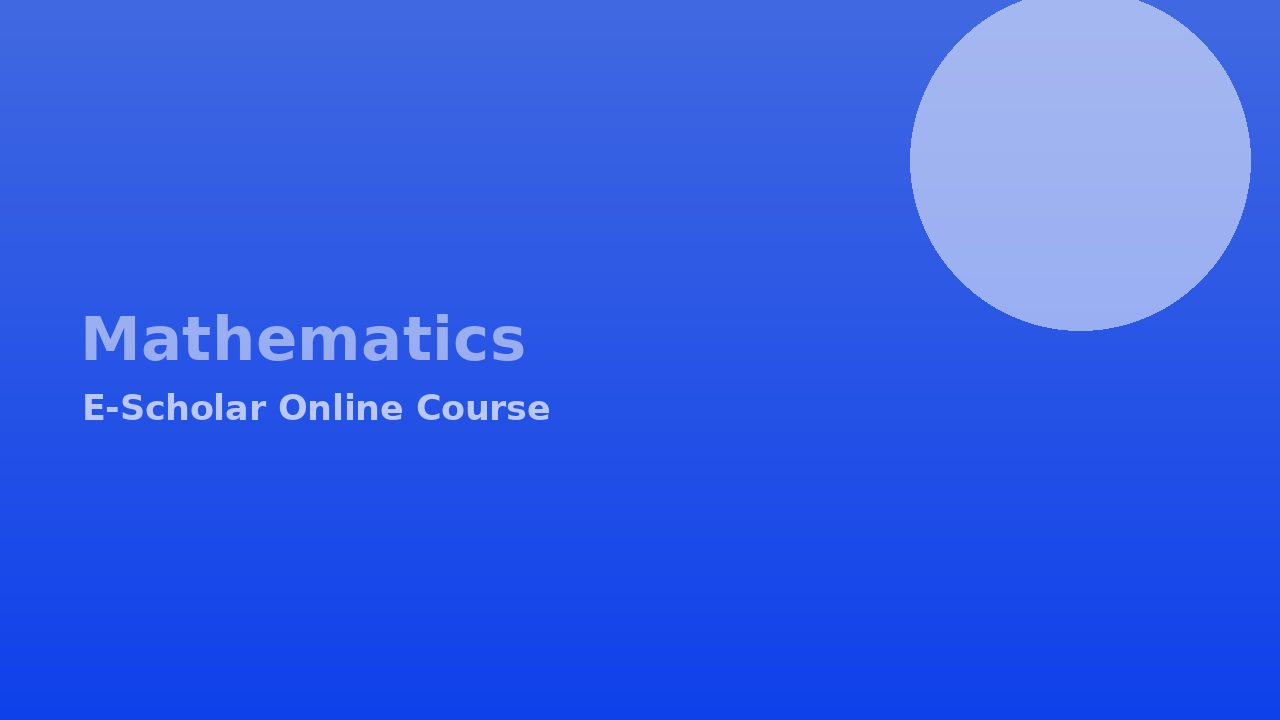 Algebra Fundamentals
