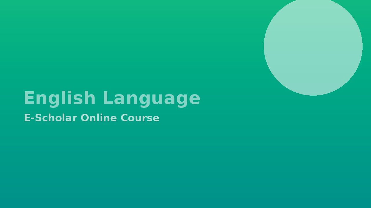 English Grammar Mastery